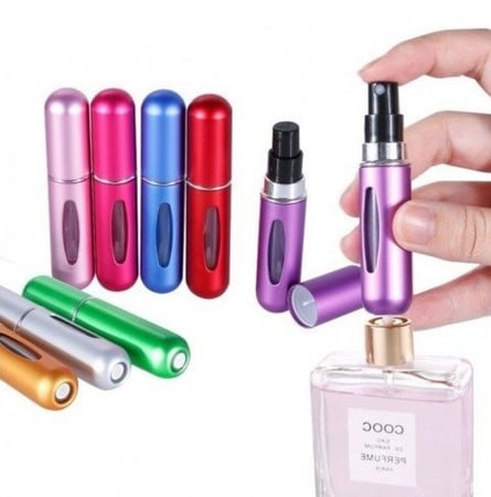 Refillable Spray Mini Perfume Bottle 5ml-Silver متجر خبير العطور