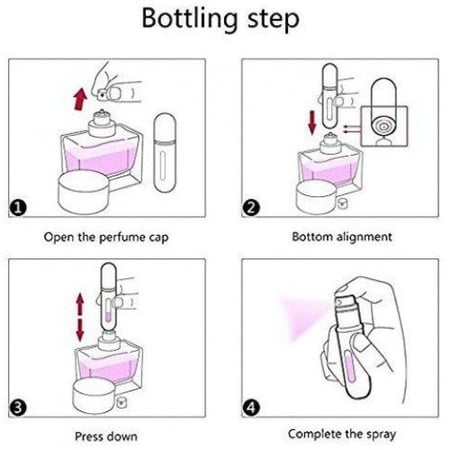 Refillable Spray Mini Perfume Bottle 5ml Pink متجر خبير شوب
