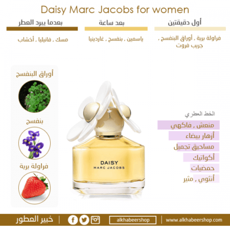 عطر مارك جاكوبس ديزي او دو تواليت 50مل