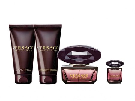 Versace Crystal Noir Eau de Toilette 90ml 4 Gift Set متجر الخبير شوب