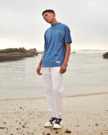 unisex oversized blue t-shirt