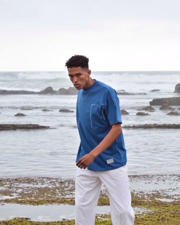 unisex oversized blue t-shirt
