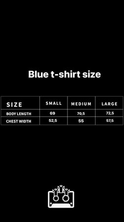 unisex oversized blue t-shirt