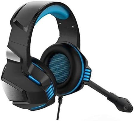 سماعة العاب لجهاز PS4 A5 بلون اسود/ ازرق من ايه اس ايه، فوق الاذن