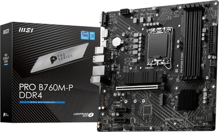 MSI PRO B760M-P – DDR4 Micro-ATX Motherboard – PRO Series