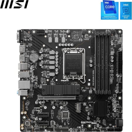 MSI PRO B760M-P – DDR4 Micro-ATX Motherboard – PRO Series