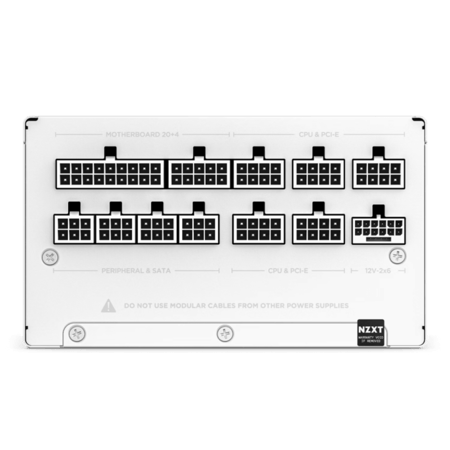 NZXT C1000 Gold 1000W Power Supply – Complete Gold Power with Elegant White Design