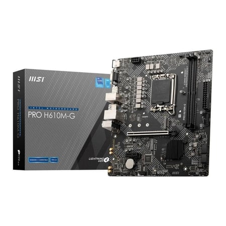 MSI PRO H610M-G WiFi – DDR5 Micro-ATX Motherboard – Practical Model with Future-Ready Warranty
