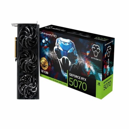 Gainward GeForce RTX 5070 Python III OC – 12GB GDDR7 – Triple Fan – Overclocked Gaming Graphics Card
