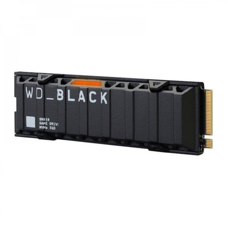 WD BLACK M.2 SN850 SSD NVMe w/Heat Sink (1T) 799 ر.س محرك أقراص WD BLACK مع مشتت حراري. يدعم PS5 (اصدار النظام PS5 21.02-04.00.00 أو أعلى)