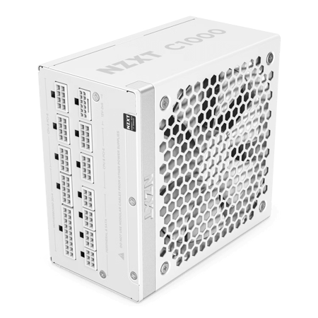 NZXT C1000 Gold 1000W Power Supply – Complete Gold Power with Elegant White Design