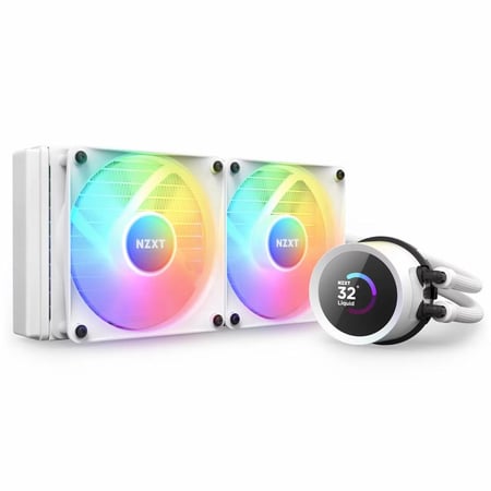 NZXT CPU COOLER KRAKEN 240MM RGB WITH LCD DISPLAY WHITE