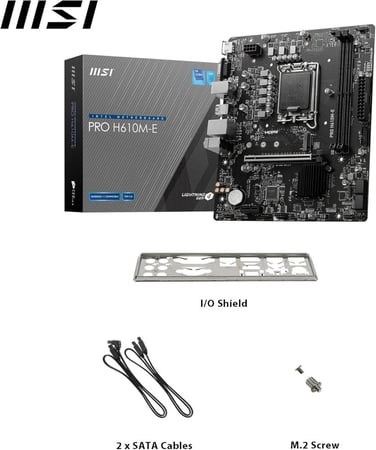 MSI PRO H610M-E – DDR5 Micro-ATX Motherboard – PRO Series