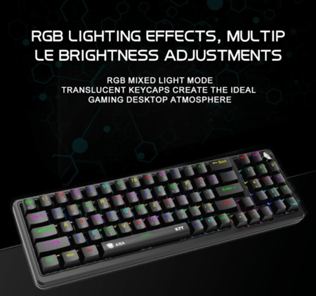 كيبورد مكنيك k77 من RGB ASA