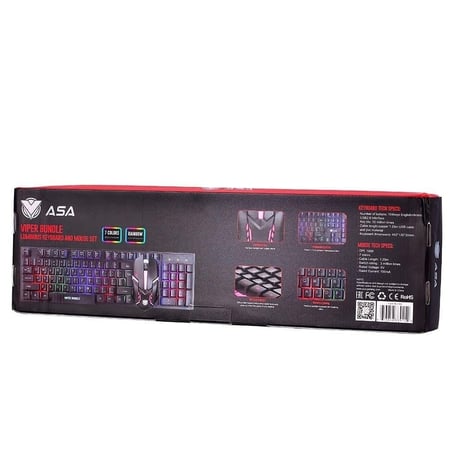 حزمة ( كيبورد + ماوس ) فايبر من ASA