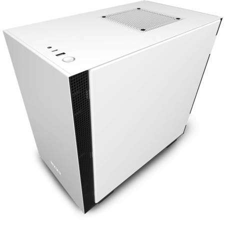 NZXT H210i Mini-ITX Gaming Case – White/Black – Smart Device V2 – Tempered Glass – Compact Premium Build