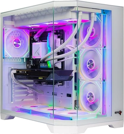 تجميعة كمبيوتر ألعاب احترافي Ryzen 7 7800X3D مع RTX 5070 وذاكرة 32GB RGB – Gaming PC قوي في السعودية