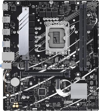 ASUS PRIME B760M-RD4 (Socket 1700/B760/DDR4/S-ATA 6Gb/s/Micro ATX)