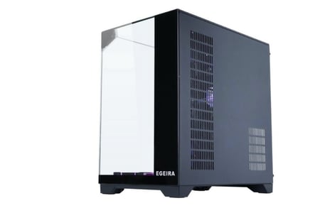 Egeira VISION 7 Black ATX Gaming Case – 7× ARGB Fans – Panoramic Glass – High Airflow