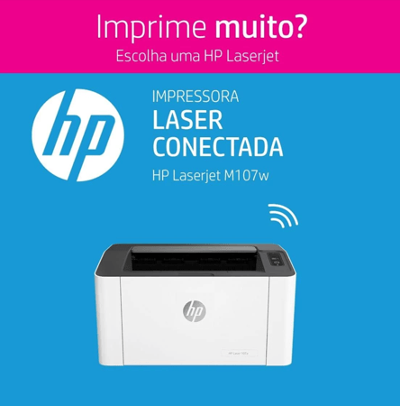 HP – طابعة ليزر واي فاي 107W