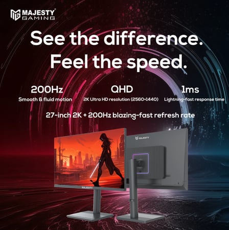 شاشة كمبيوتر ماجيستي 27 بوصه -QHD 2K 144Hz