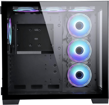 Egeira Supreme Black ATX Gaming Case – 7× ARGB Fans – Dual Tempered Glass – High Airflow Design