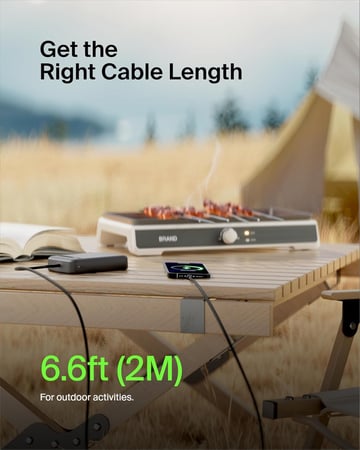 كيبل بيلكن USB-C إلى USB-A بطول 2 متر – متوافق مع آيفون 16 وسامسونج وآيباد برو ونينتندو سويتش وماك بوك