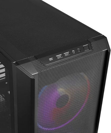 Lian Li LANCOOL 216RX Black – High-Airflow RGB ATX Mid-Tower Case – Mesh Front – Dual 160mm ARGB Fans