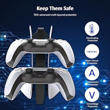 قاعدة شحن لاسلكية نيكسي جو لوحدة تحكم دوال سينس – PS5