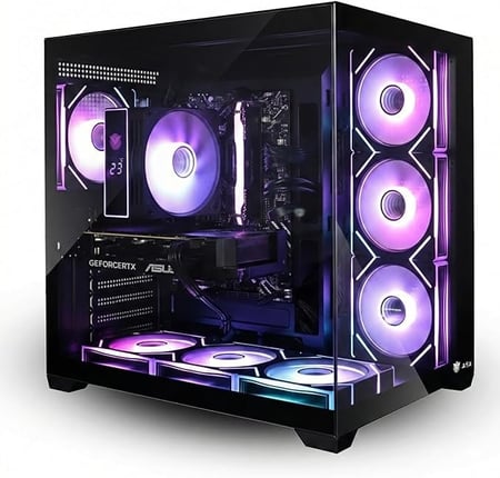 كمبيوتر ألعاب احترافي RTX 5070 مع i7-14700F وذاكرة 32GB DDR5 RGB – تجميعة Gaming PC قوية في السعودية
