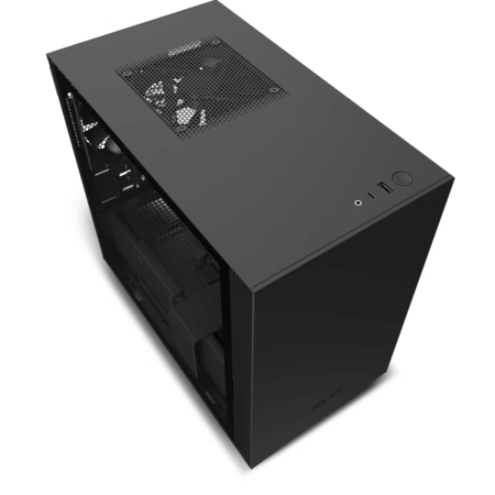 NZXT H210i Mini-ITX PC Case – White/Black – Smart Device V2 – Tempered Glass – Compact Premium Build