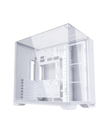 Lian Li O11 Vision Compact White – Premium Mid-Tower Case – Panoramic Triple Glass – High Airflow – ATX Support