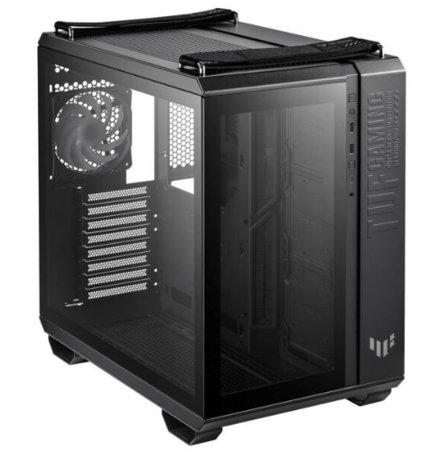 ASUS TUF GT502 Plus Black – Mid Tower ATX Gaming Case – Dual-Chamber – High-Airflow – Tempered Glass