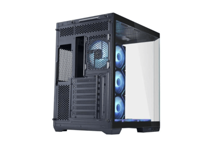 Egeira Sentry Black ATX Gaming Case – 7× ARGB Fans – Panoramic Glass – High Airflow – USB 3.0