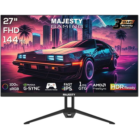 شاشة كمبيوتر ماجيستي 27 بوصه -FHD 1920x1080, 144Hz