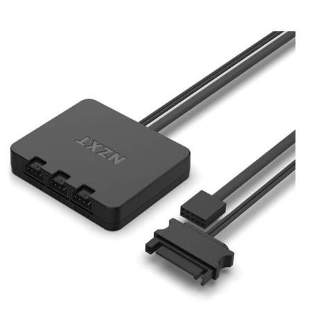 NZXT F120 RGB Duo 120mm PWM Fan 3 Pack with Controller Black RF-D12SF-B1