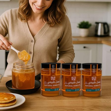 عسل شمع طبيعي بطعم اصيل يناسب الاستخدام اليومي والمناسبات