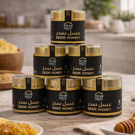 عسل سدرة اصلي بنكهة طبيعية ولون ذهبي يعكس جودة المنتج