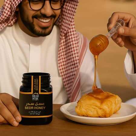 عسل سدر فاخر دريم هاوس يضيف لمسة اصيلة على المشروبات والحلويات
