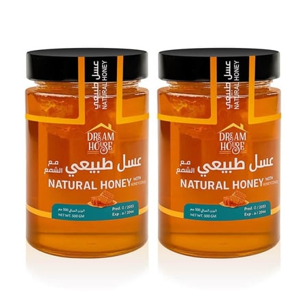 عسل بالشمع طبيعي فاخر يقدم نكهة اصيلة وجودة عالية للمائدة