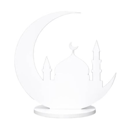 صورة زينة رمضان أكريليك بقاعدة دائرية