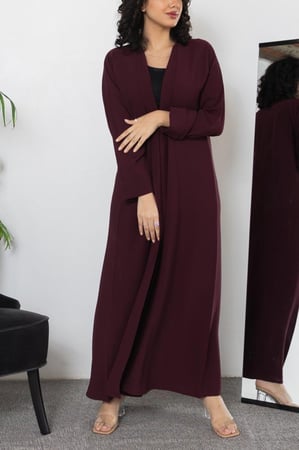 عباية ملونة للسفر  عودي دم الغزال موديل Z2002