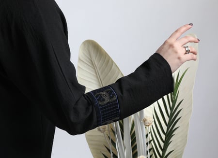 عباية سوداء وكلفة تصميم بسيط وراقي 5085