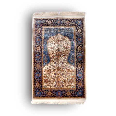 سجادة صلاة بلـــجيكية (حـرير 100٪) 5