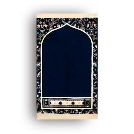 سجادة صلاة الحرم المكي الطبية زرقاء