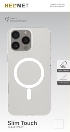 كفرحماية سليم تاش هيلمت مطفي مقاوم للخدوش *Slim Touch*