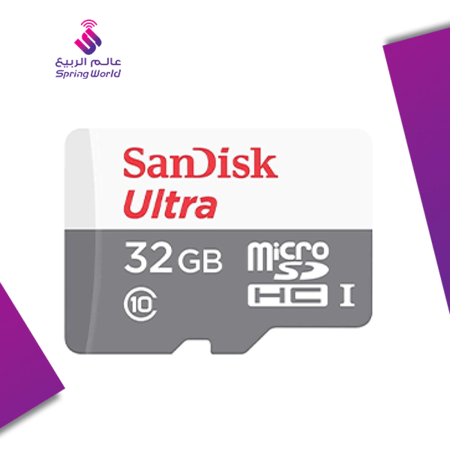 بطاقة ذاكرة سانديسك، الترا رمادي / أبيض