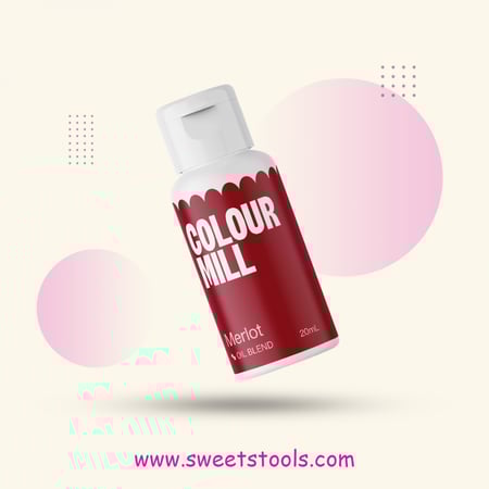 Merlot الوان زيتية للشوكولاته والكريمة 20 ملي