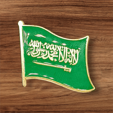 استيكر لاصق معدن 3M - علم المملكة العربية السعودية