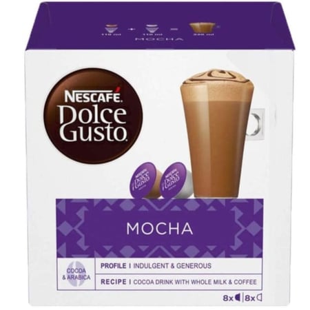 كبسولات قهوة وحليب موكا - سهلة التحضير